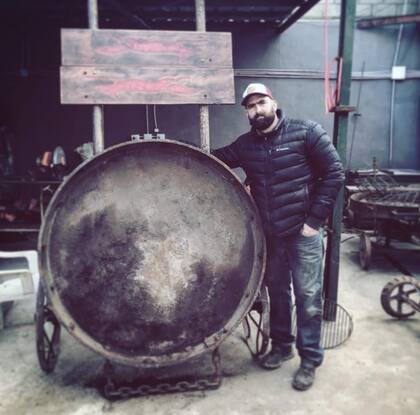 Lanzillotta en los primeros tiempos de su emprendimiento.