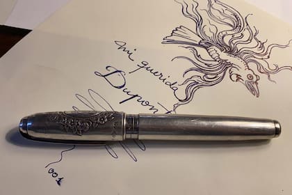 La primera lapicera de la serie inspirada en la novela La sombra del viento, de Ruiz Zafón