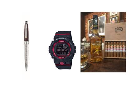 Lapiceras, relojes, habanos y whiskies para el día del padre