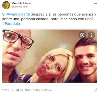 Lapidaria: Graciela Alfano recordó el inicio de la relación de Wanda Nara y Mauro Icardi, y resaltó que él también se enamoró de una mujer casada