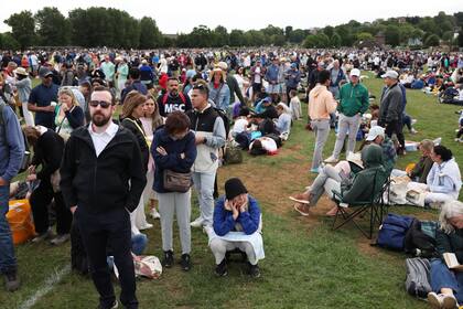 Largas colas en Wimbledon Park