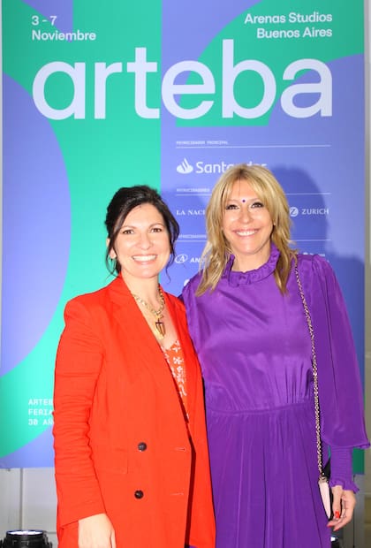 Larisa Andreani, presidenta de arteba, y Amalia Amoedo, expresidenta de la fundación