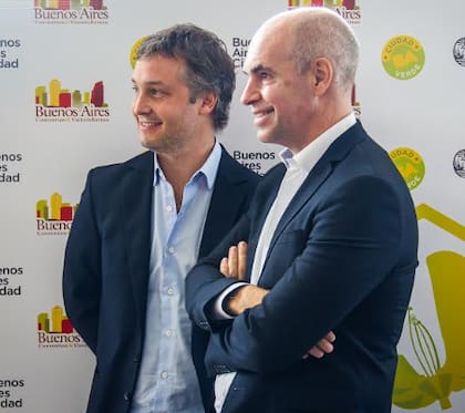 Larreta como jefe de Gobierno Porteño y De Andreis en su rol de Secretario General de la Presidencia, en una imagen de 2019