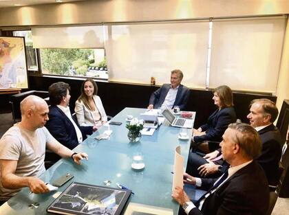 Larreta, Ritondo, Vidal, Macri, Bullrich, Schiavoni y Pichetto