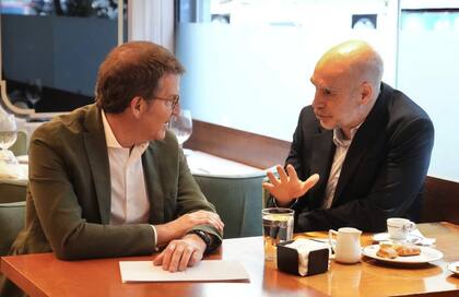 Larreta se reunió con el presidente del PP español en Madrid