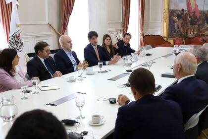 Larreta y Lousteau, durante una reunión con senadores de EE.UU.