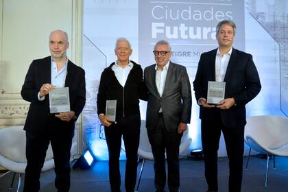 Larreta y Zamora, durante el evento en Tigre