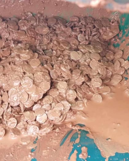 Las 6000 monedas extraídas