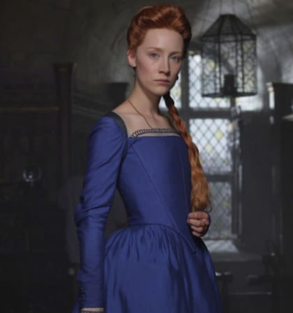 La actriz, en la piel de María Estuardo para el film Las dos reinas, en cuyo rodaje conoció a su actual marido