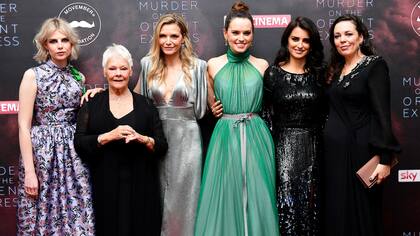 Las actrices Lucy Boynton, Judi Dench, Michelle Pfeiffer, Daisy Ridley, Penélope Cruz y Olivia Colman