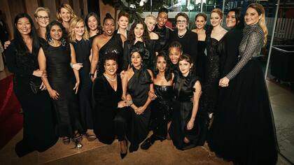 Las actrices y las activistas que se vistieron de negro en la alfombra roja de los Globos de Oro 2018
