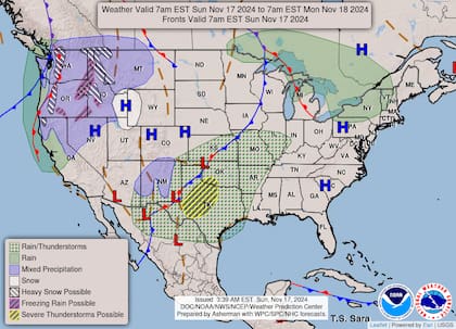 Las acumulaciones de nieve en Sierra Nevada podrían superar los 30 cm, lo que dificultaría la visibilidad y condiciones de tránsito en las zonas montañosas.