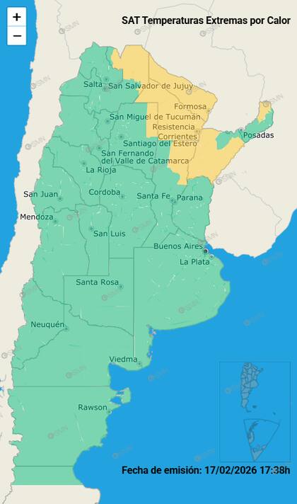Las alertas por calor.