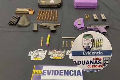 Las armas halladas en las valijas de las turistas norteamericanas