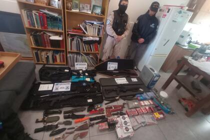 Las armas secuestradas por la Prefectura Naval