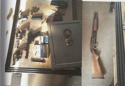 Las armas secuestradas por los investigadores