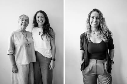 Las arquitectas Laura Kalmus y Samantha Kuperschmit, de Kuperdesign, y la diseñadora Gaby Orlando.