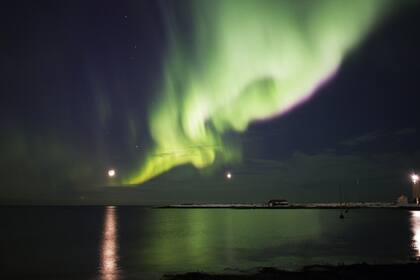 Las auroras boreales más impresionantes que vio Sol en Islandia fueron apenas unos meses después de su llegada, a principios de Marzo del 2017.