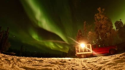 "Las auroras boreales no se pueden describir con palabras. Es una de las experiencias más surrealistas que tuve en Alaska".