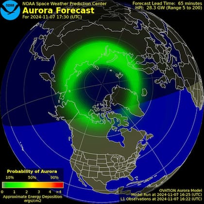 Las auroras boreales son el resultado de la interacción entre partículas solares y el campo magnético de la Tierra