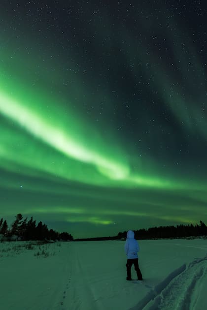 Las auroras boreales son un fenómeno natural que ocurre cerca del ártico (Foto: Gentileza Agustín de la Parra)