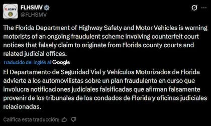 Las autoridades de Florida emitieron una alerta por estafas vinculadas a notificaciones judiciales