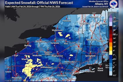 Las autoridades de Nueva York advierten a los conductores del estado sobre el clima