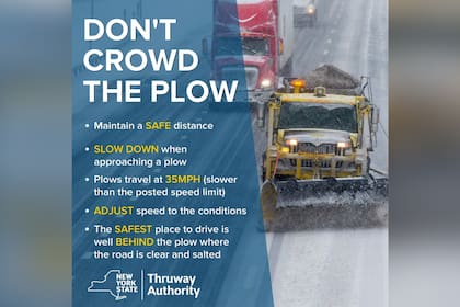 Las autoridades de Nueva York piden precauciones a los conductores por las condiciones de nieve y hielo