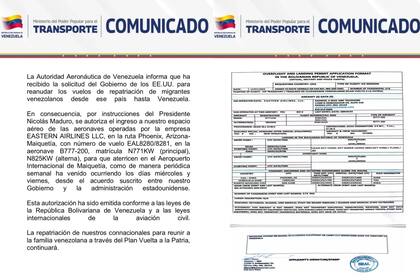 Las autoridades de Venezuela indicaron que la administración de Trump hizo el pedido