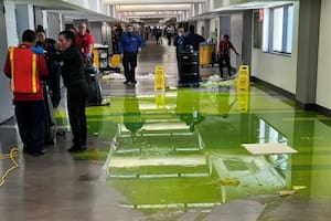 Alarma en el Aeropuerto de Miami por la aparición de un misterioso líquido verde: ¿qué ocurrió?