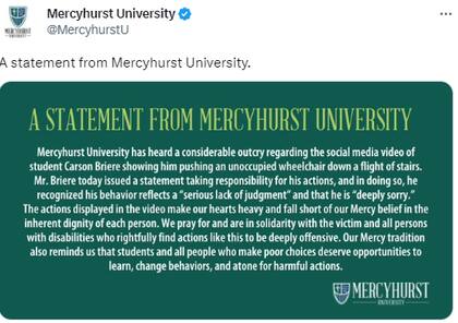 Las autoridades universitarias emitieron un comunicado respecto a los hechos en sus redes sociales