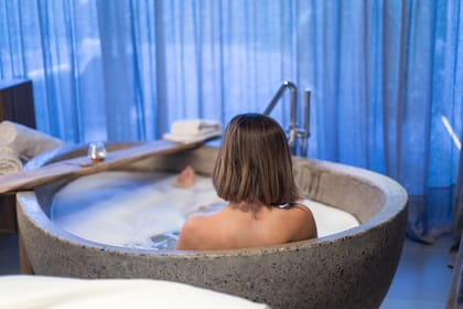 Las bañeras oversize de las suites.