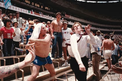 Las barras argentinas también estuvieron en el Mundial del 86. Antes y después, siempre presentes