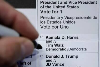 Las boletas de muestra ofrecen información sobre los candidatos y las propuestas de leyes estatales o locales que se someterán a votación (AFP)