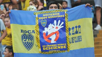 Las bromas a River no faltaron en la Bombonera