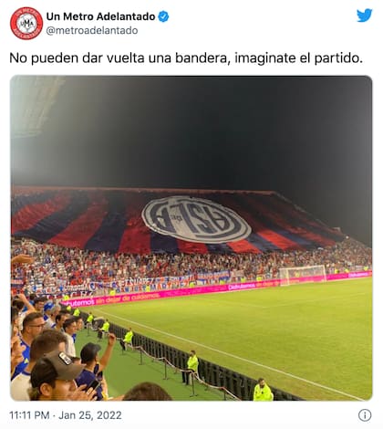 Las burlas por la bandera de San Lorenzo al revés