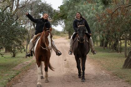 Las cabalgatas son parte del menú de la estancia