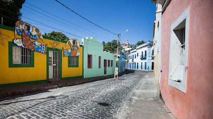 Las callecitas adoquinadas de Olinda.