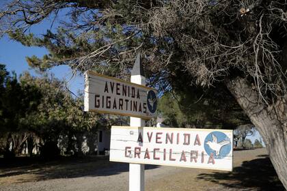 Las calles de Bahía Bustamante llevan nombres de algas.