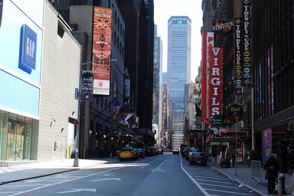 Las calles de Midtown estuvieron vacías durante la pandemia