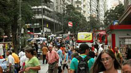 Las calles de Porto Alegre, en el sur de Brasil