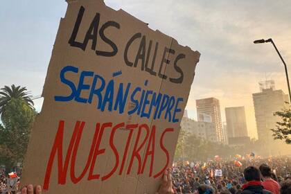 La calle, el epicentro de la protesta en Santiago de Chile