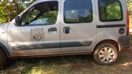 Las camionetas del Poder Judicial que Da Silva fotografió en su tierra