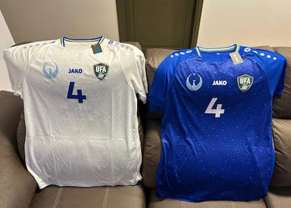 Las camisetas de Uzbekistán para el Mundial Sub 20, diseñadas por el argentino Gustavo Psonkevich