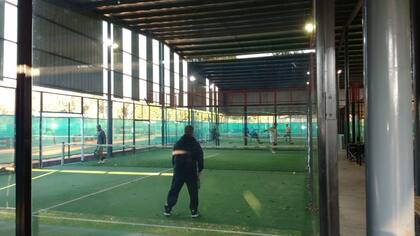 Las canchas de pádel del club