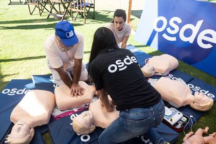 Las capacitaciones sobre reanimación cardiopulmonar se llevaron a cabo de jueves a domingo de la mano de especialistas en el tema.