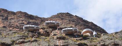 Las cápsulas para dormir colgado en el Valle Sagrado