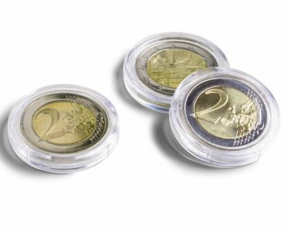 Las cápsulas y los cartones individuales para conservar monedas son los mejores contenedores