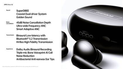 Las características de los auriculares inalámbricos Oppo Enco X2