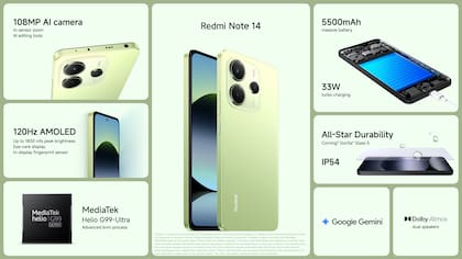 Las características del Redmi Note 14